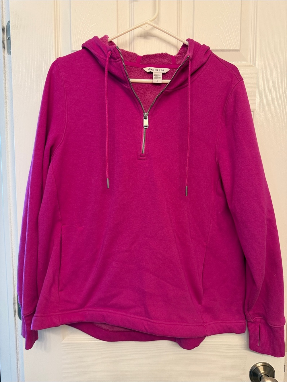 Athleta Women's Fuchsia Half-Zip Hoodie